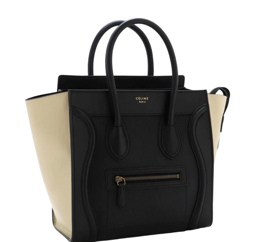 CÉLINE - Tricolor Luggage Bag Leather Micro