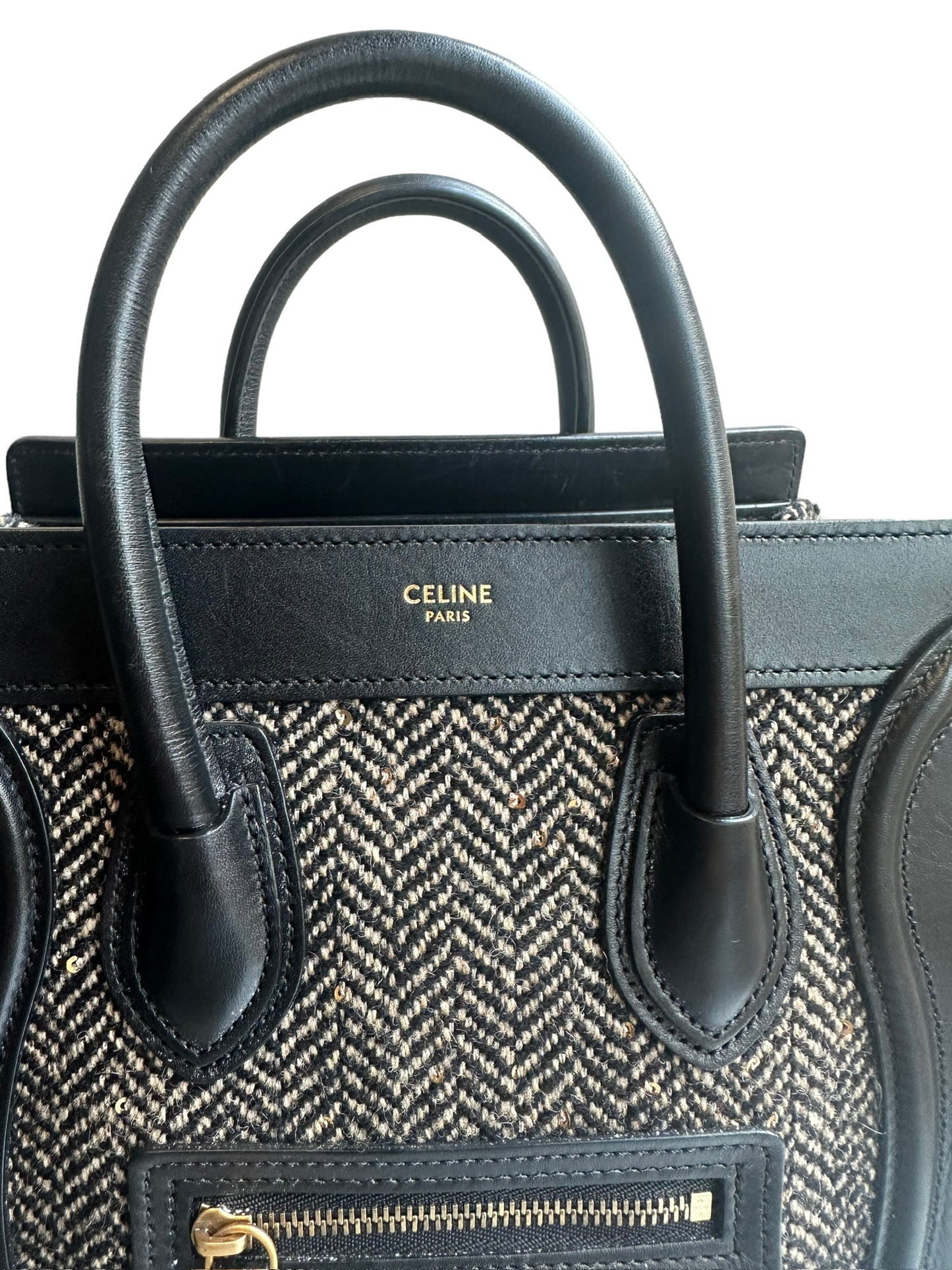 CÉLINE - Luggage Bag Tweed Nano
