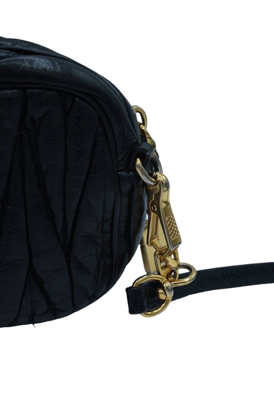 MIU MIU - Black Camera Crossbody Bag