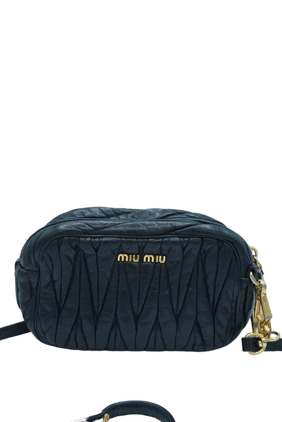 MIU MIU - Black Camera Crossbody Bag