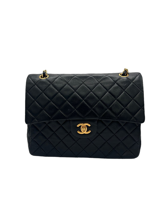 CHANEL - Double Flap Lambskin Matelasse Shoulder Bag