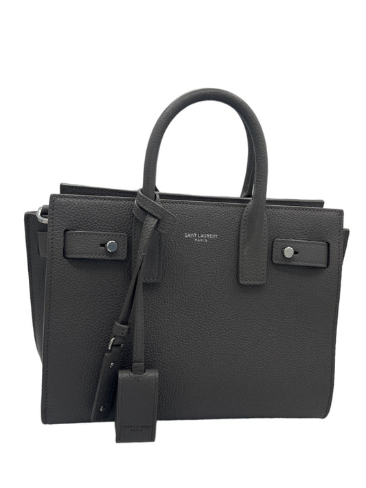 SAINT LAURENT - Grey Nano Sac de Jour Souple Handbag