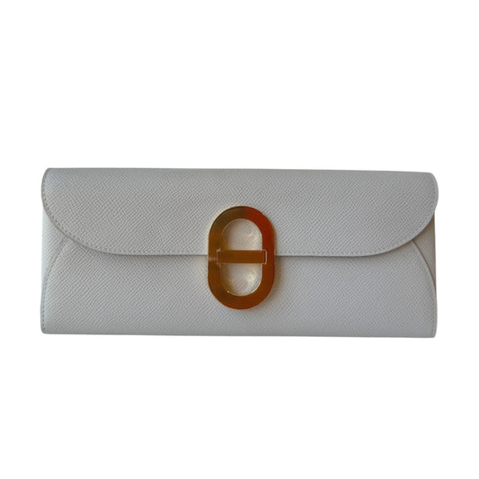 PRE-OWNED White Pearl Chaîne d'Ancre Too Go Shoulder Bag