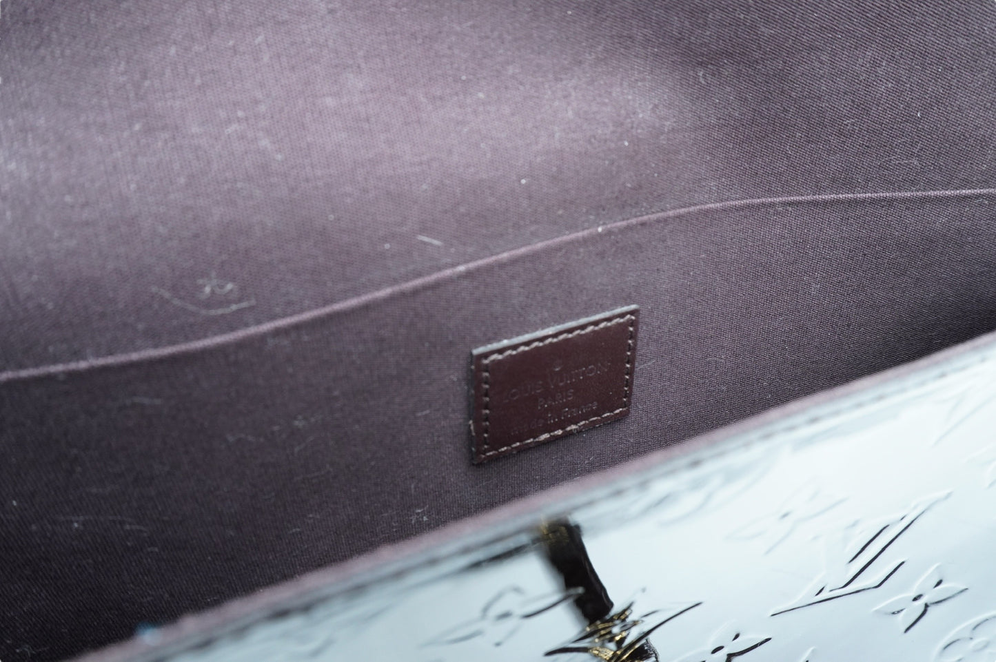 LOUIS VUITTON - Felicie Monogram Wallet Amarante Monogram Vernis Leather