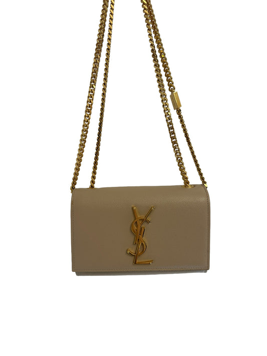 SAINT LAURENT - Kate Beige Small Chain Bag