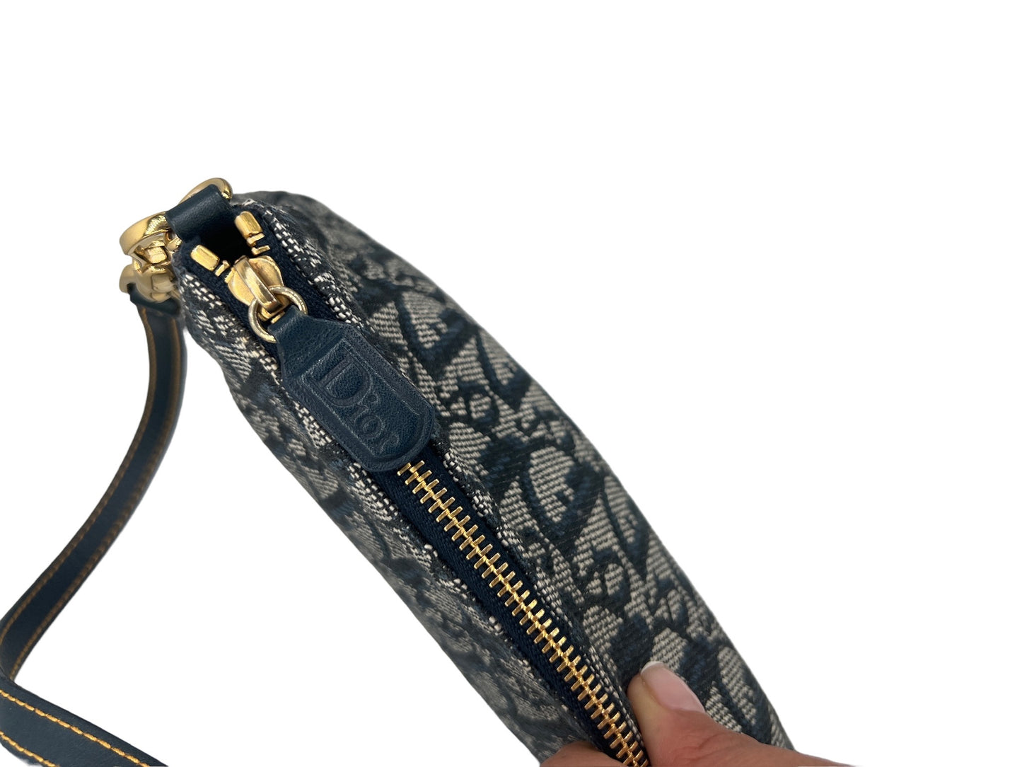 DIOR -  Jacquard Saddle Pouch Handbag