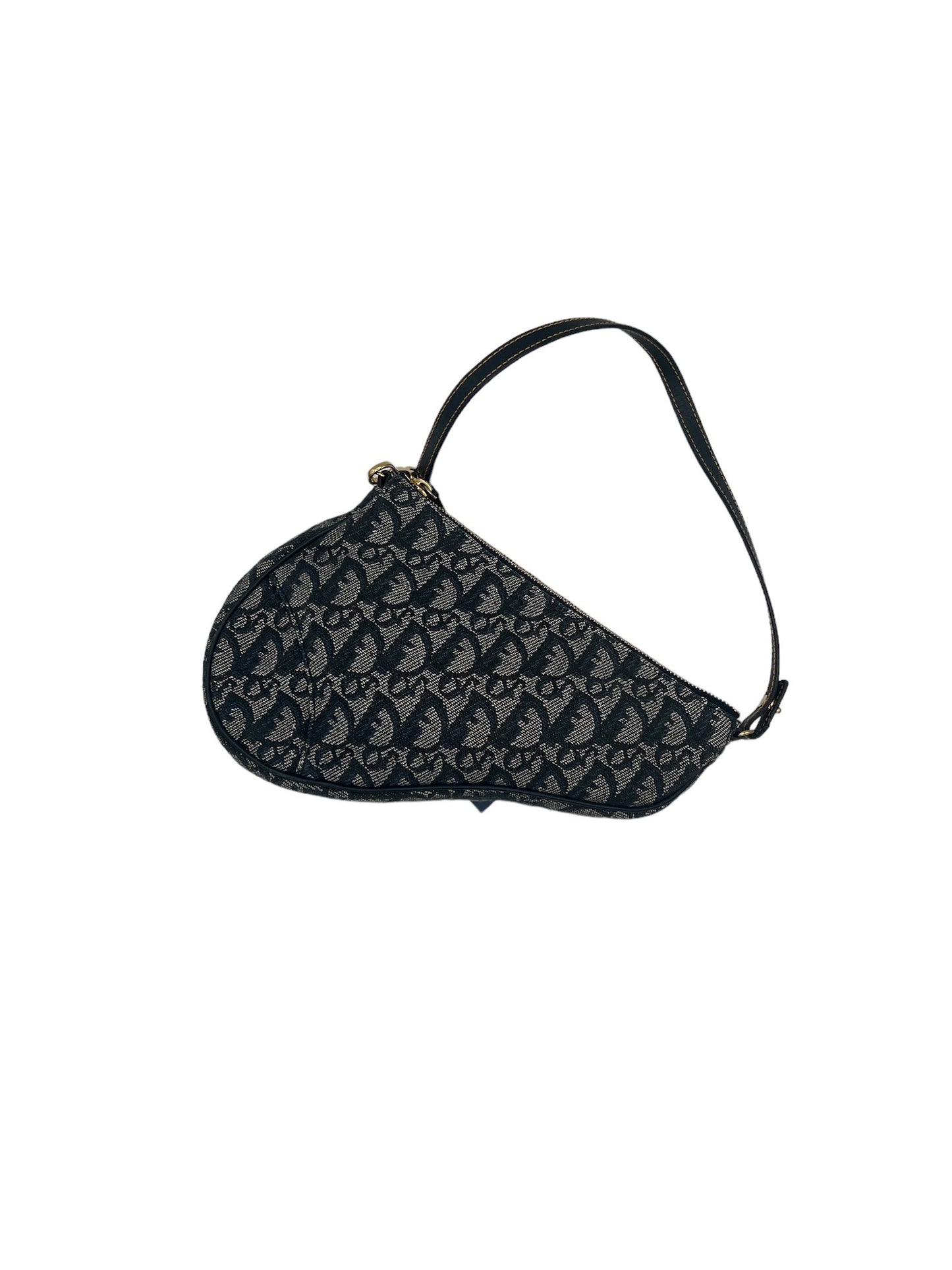 DIOR -  Jacquard Saddle Pouch Handbag