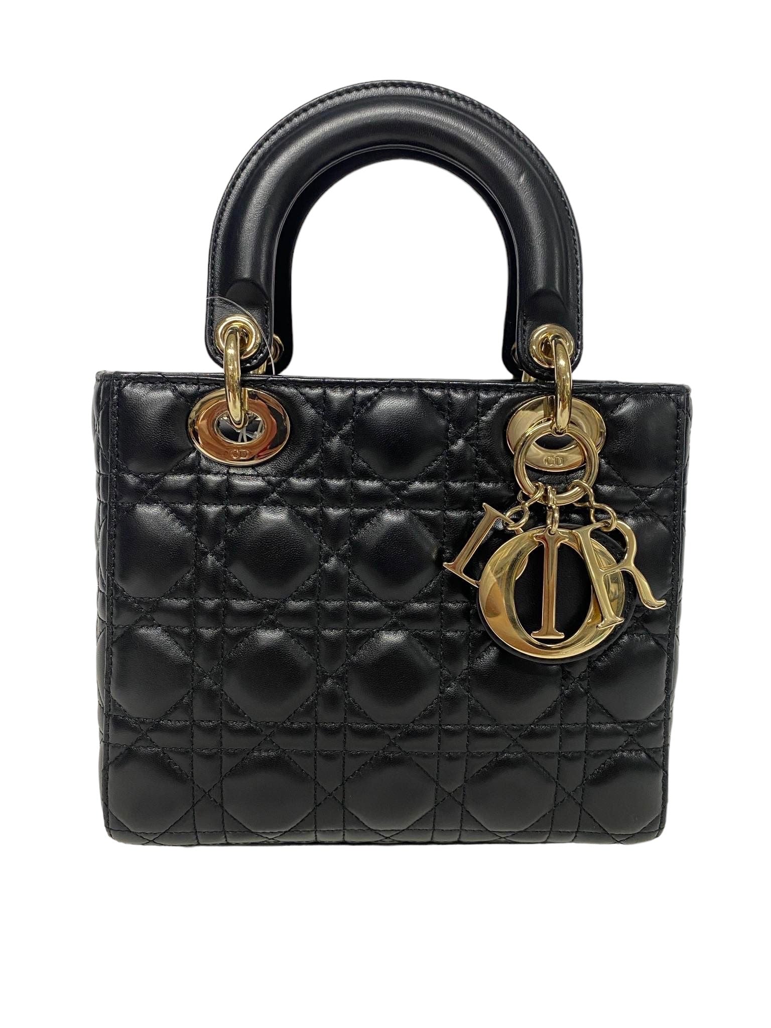 DIOR - Lady Dior Pequeño Cuero Negro