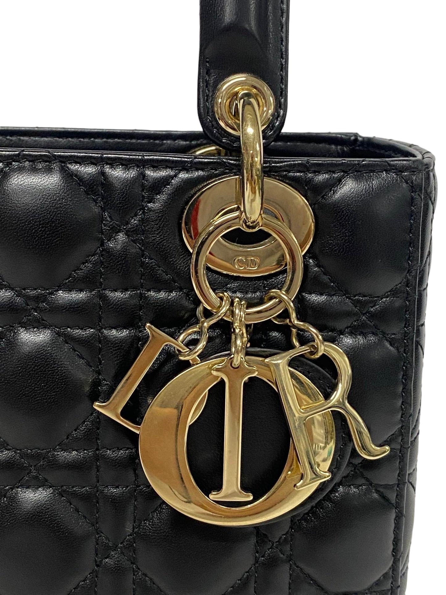 DIOR - Lady Dior Small Black Leather