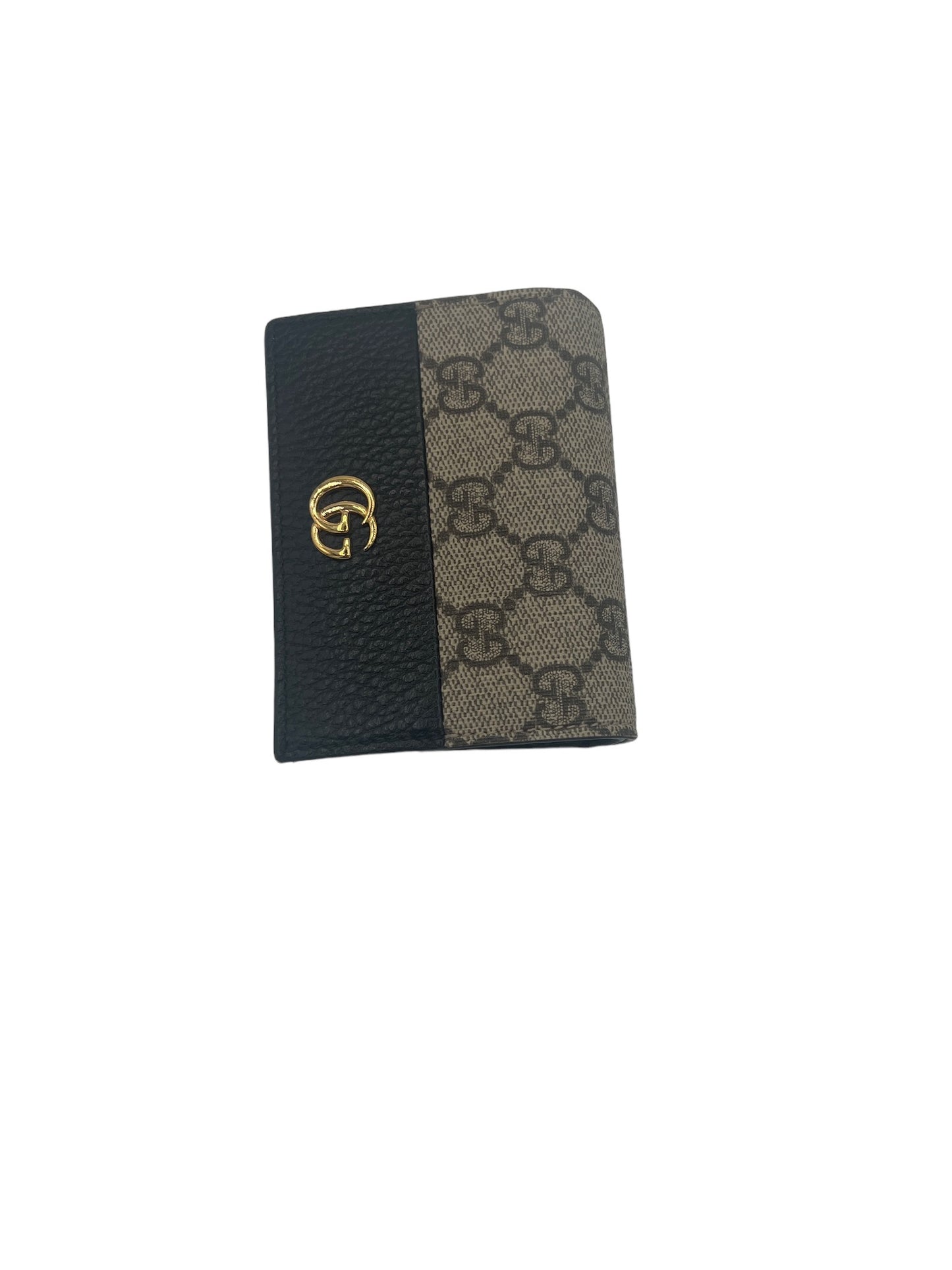 GUCCI - GG Beige Marmont Bifold Canvas Wallet