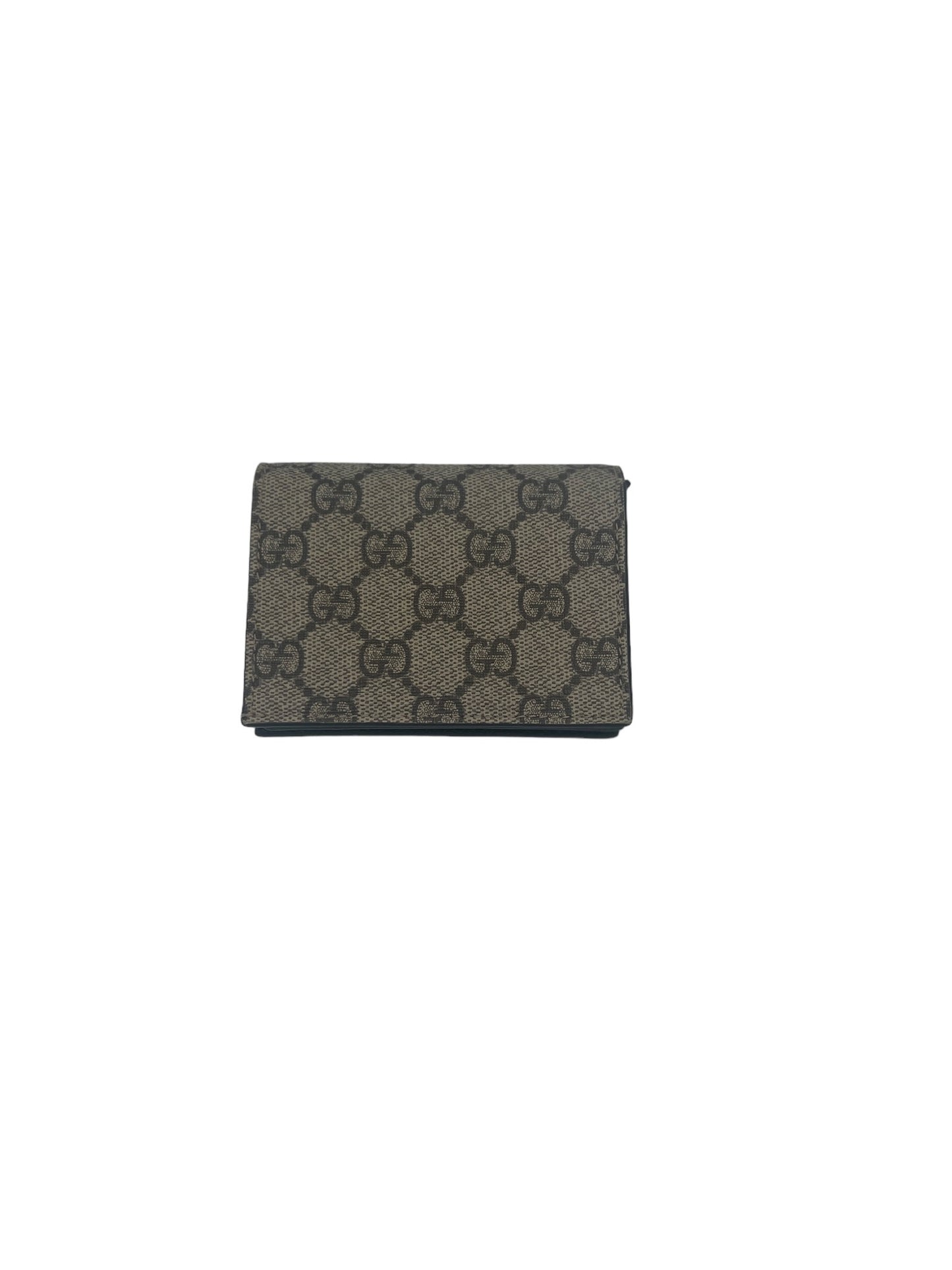 GUCCI - GG Beige Marmont Bifold Canvas Wallet