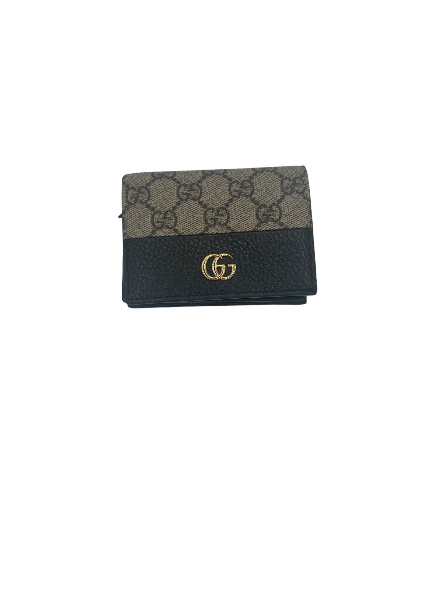 GUCCI - GG Beige Marmont Bifold Canvas Wallet