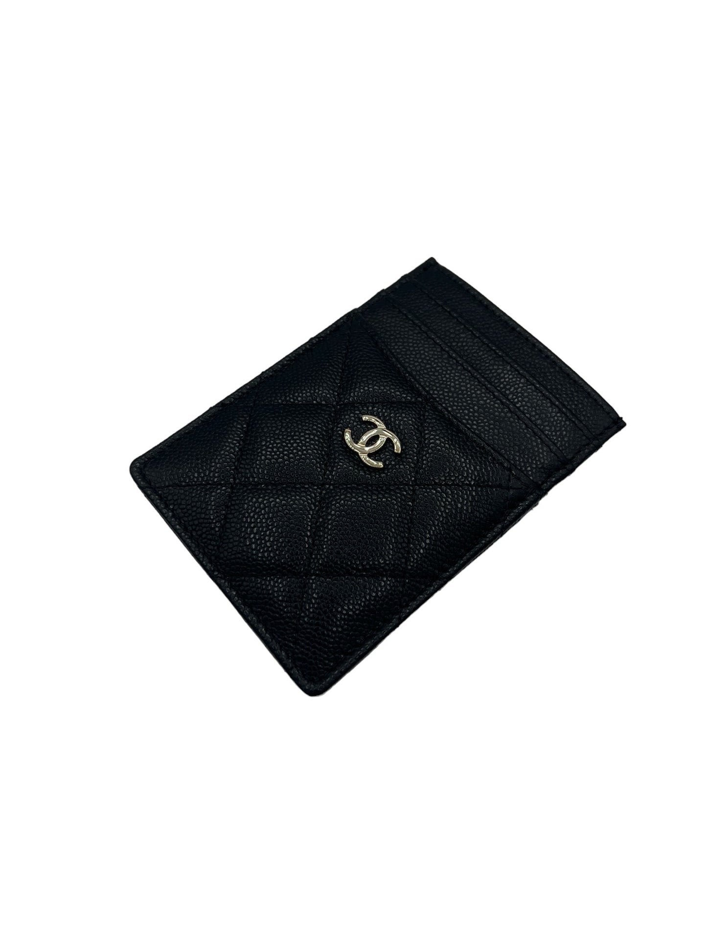 CHANEL - Black Caviar Skin Card Holder