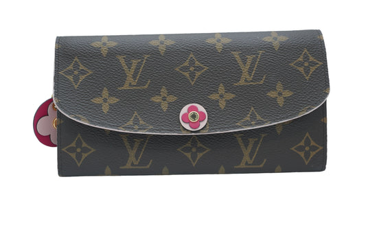 LOUIS VUITTON - Monogram Canvas Bloom Flower Emilie Wallet