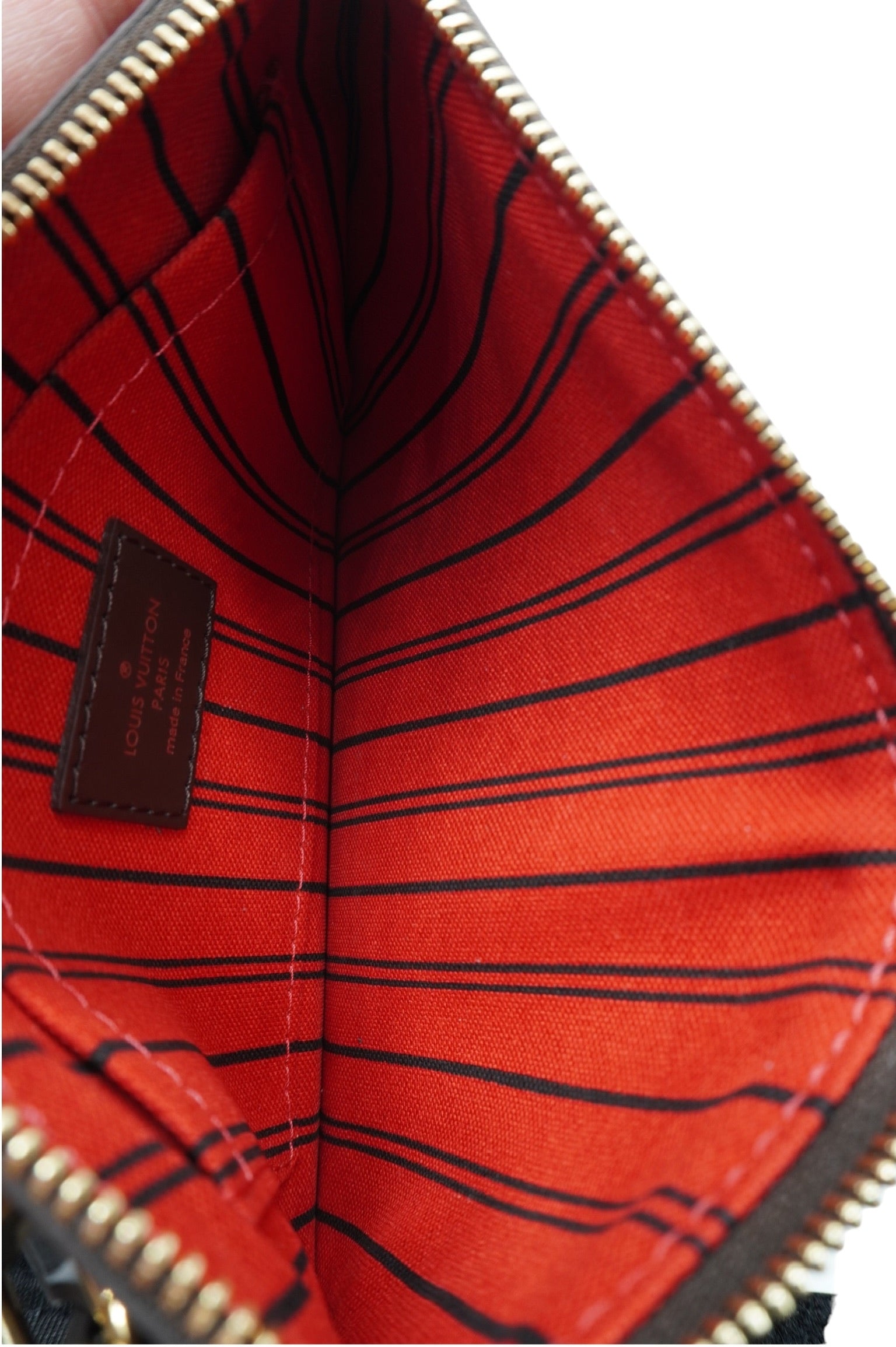 LOUIS VUITTON - Bolso de lona Damier Ebene PM