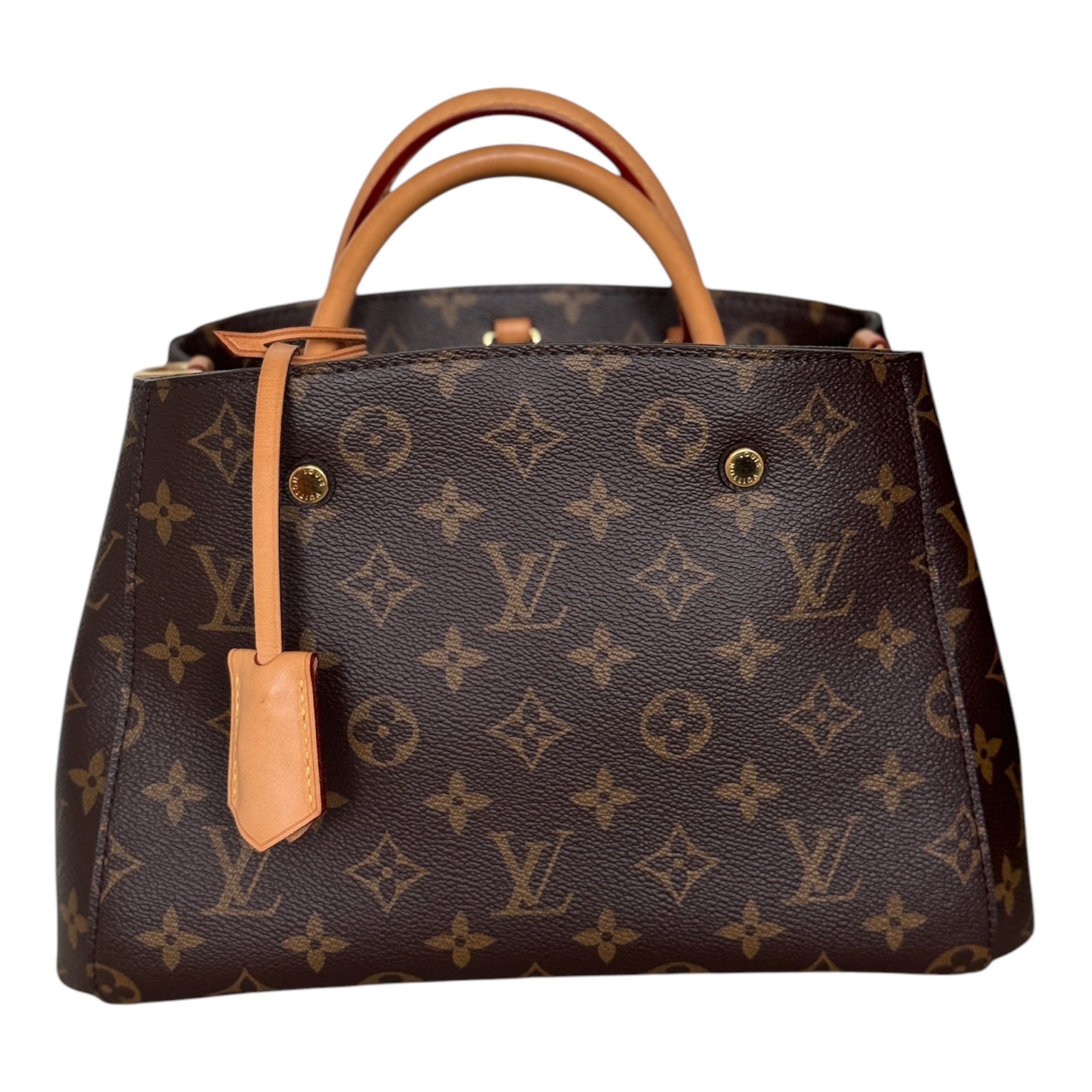 PRE-OWNED LV Montaigne BB Monogram Coated Canvas Shoulder Bag