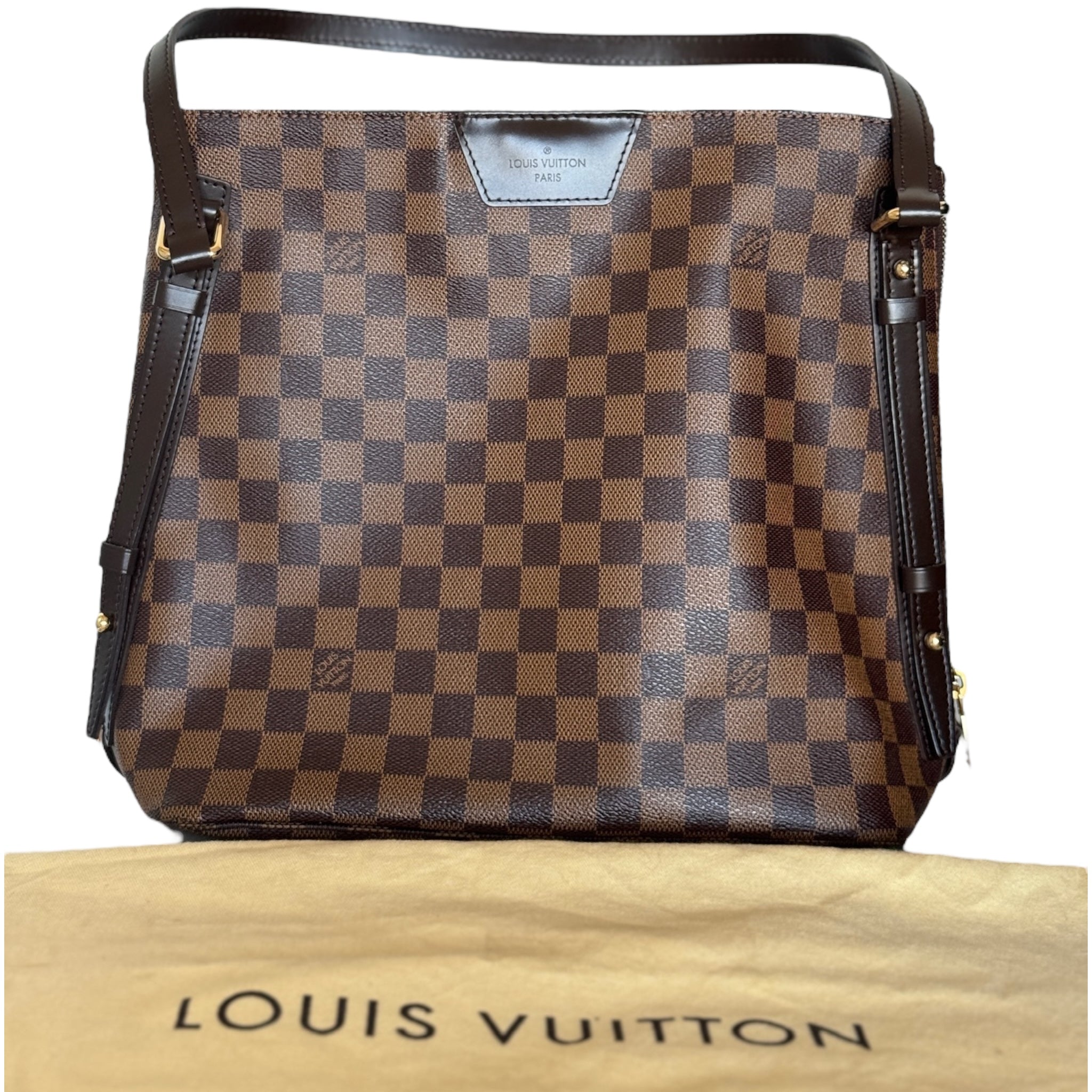 PRE-OWNED LV Cabas Rivington Damier Ebene Coated Canvas Tote