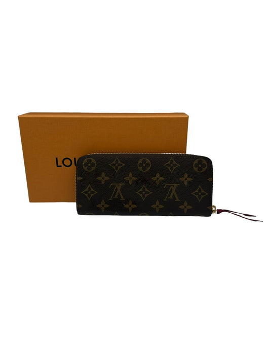 LOUIS VUITTON - Fuchsia Monogram Canvas Clemence Wallet