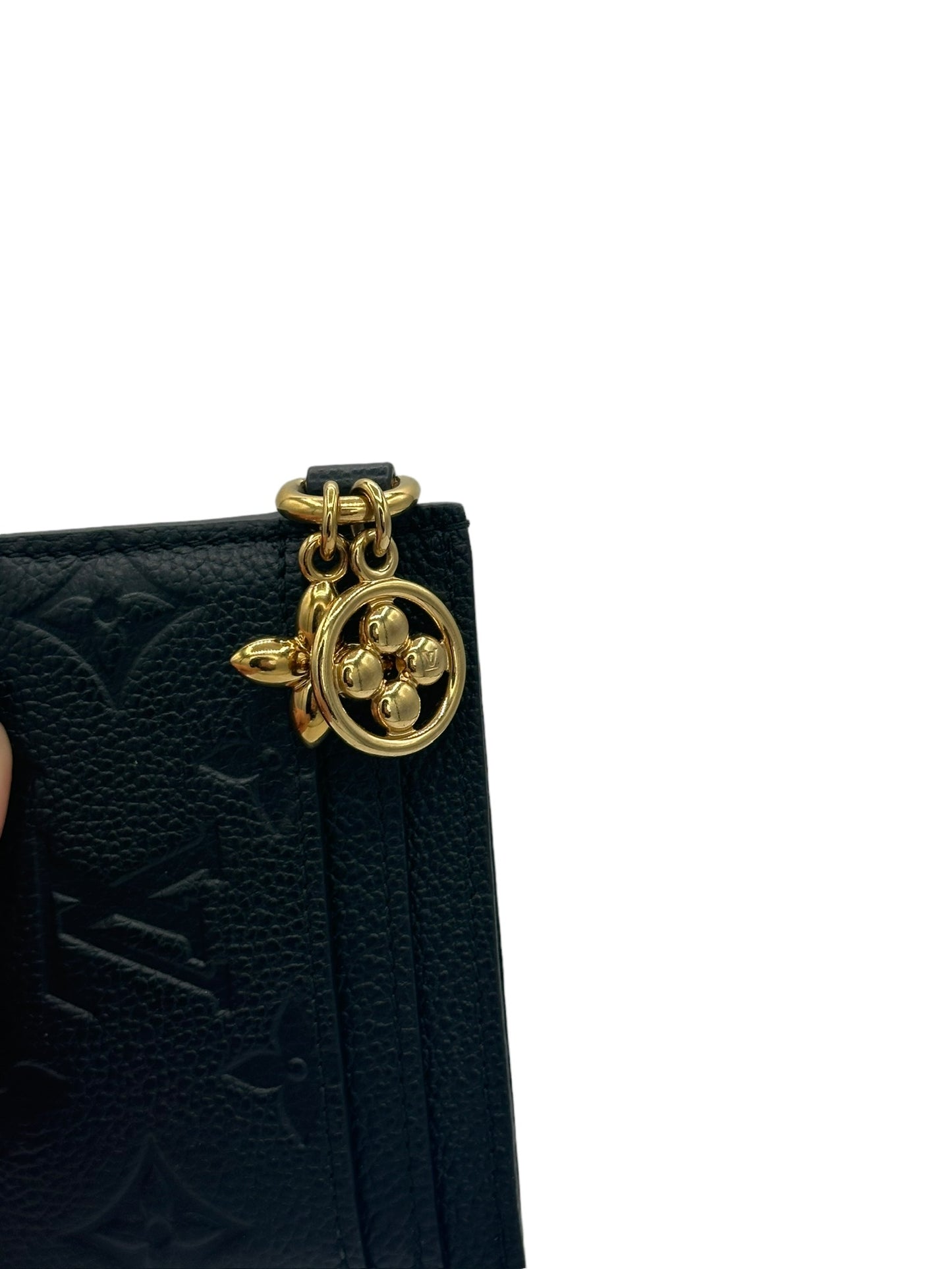 LOUIS VUITTON - Black Empreinte LV Charms Card Case