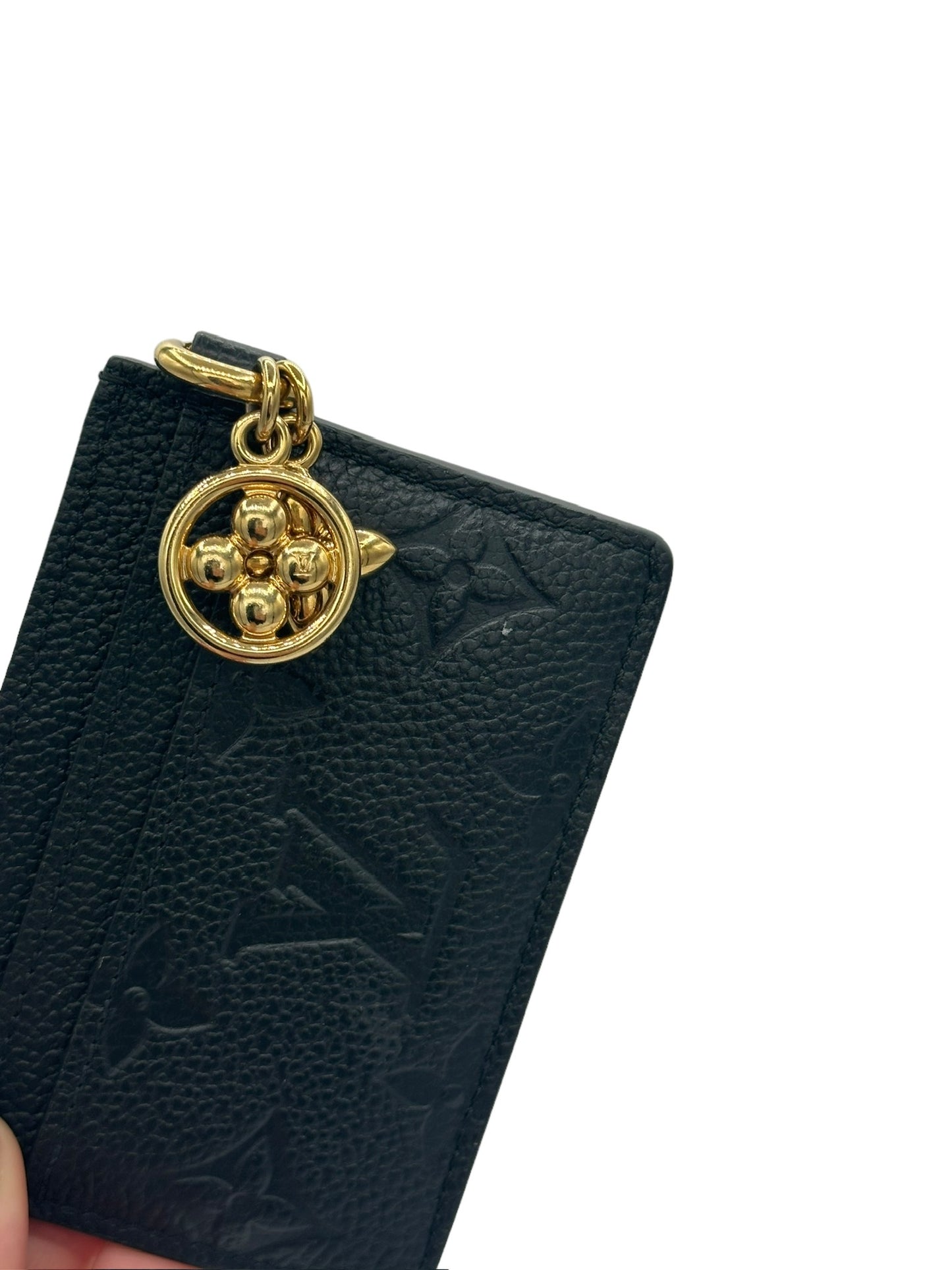 LOUIS VUITTON - Tarjetero Empreinte LV Charms negro