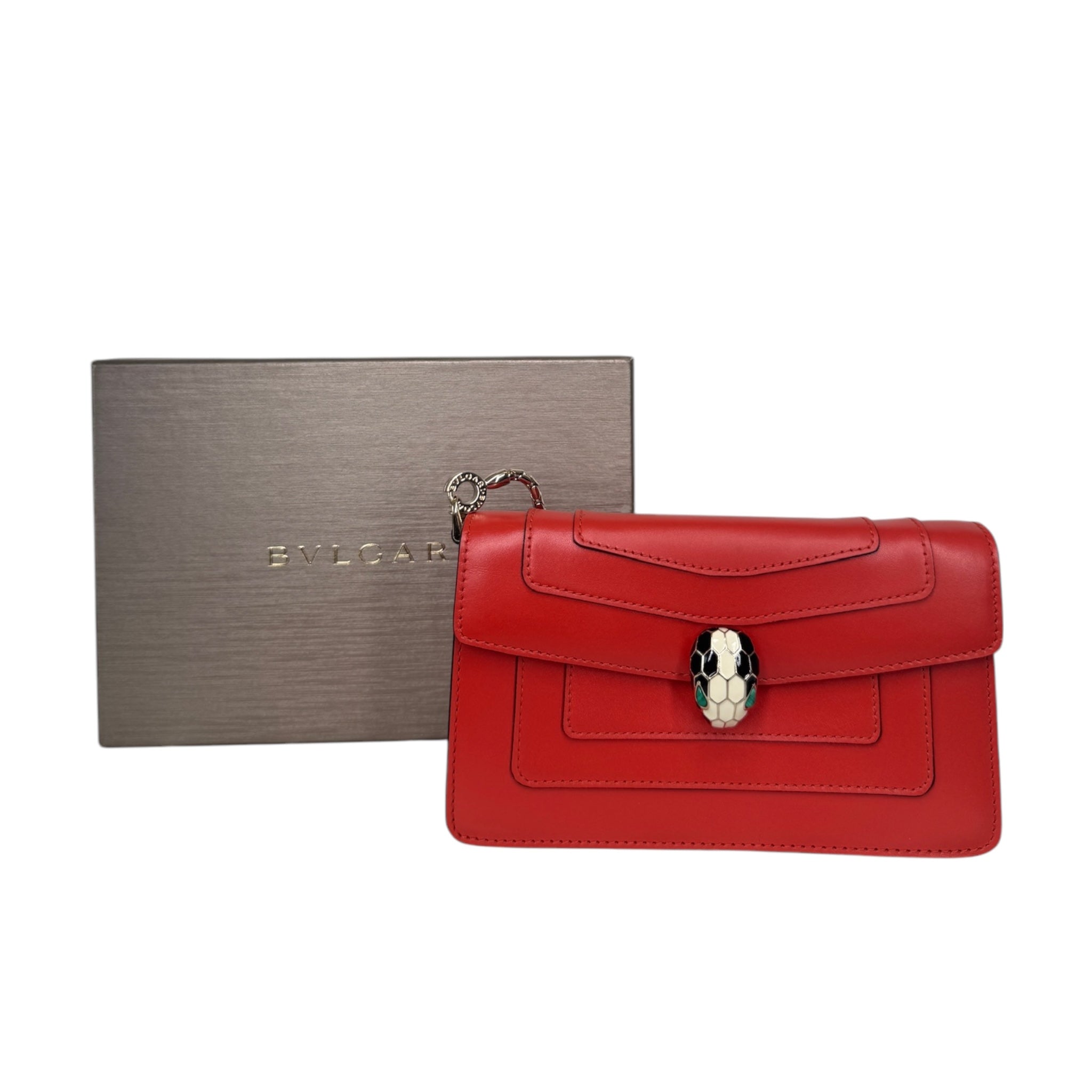 Bolso bandolera Serpenti Forever 16 naranja de segunda mano