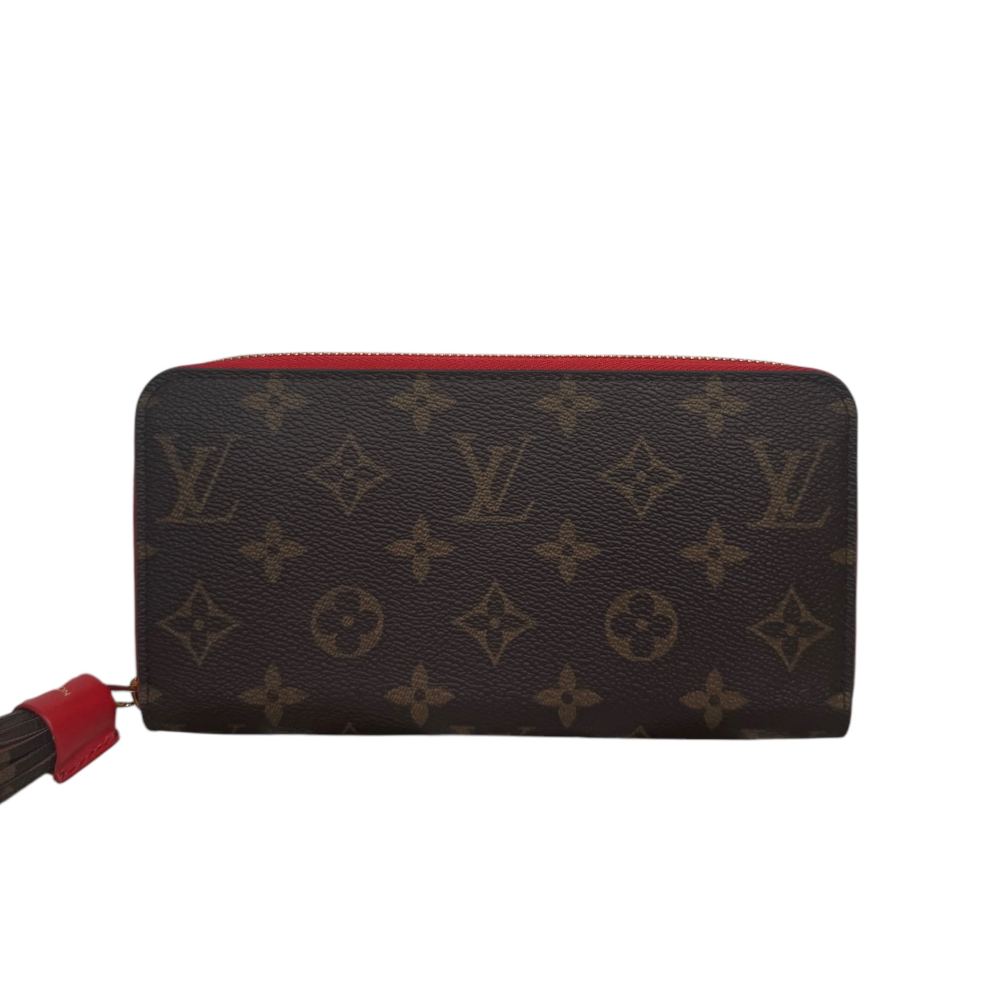PRE-OWNED LV Monogram Canvas Zippy Wallet with Tassel