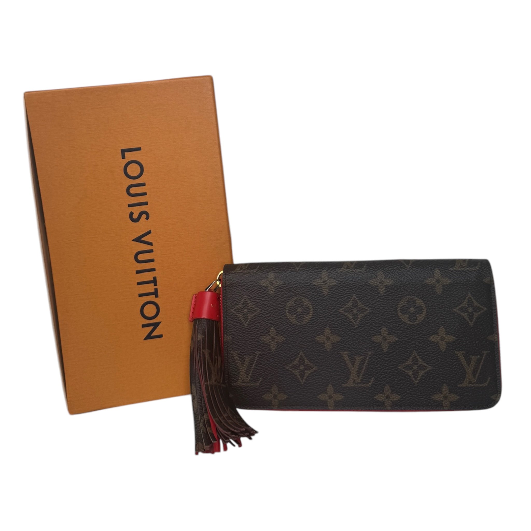 PRE-OWNED LV Monogram Canvas Zippy Wallet with Tassel