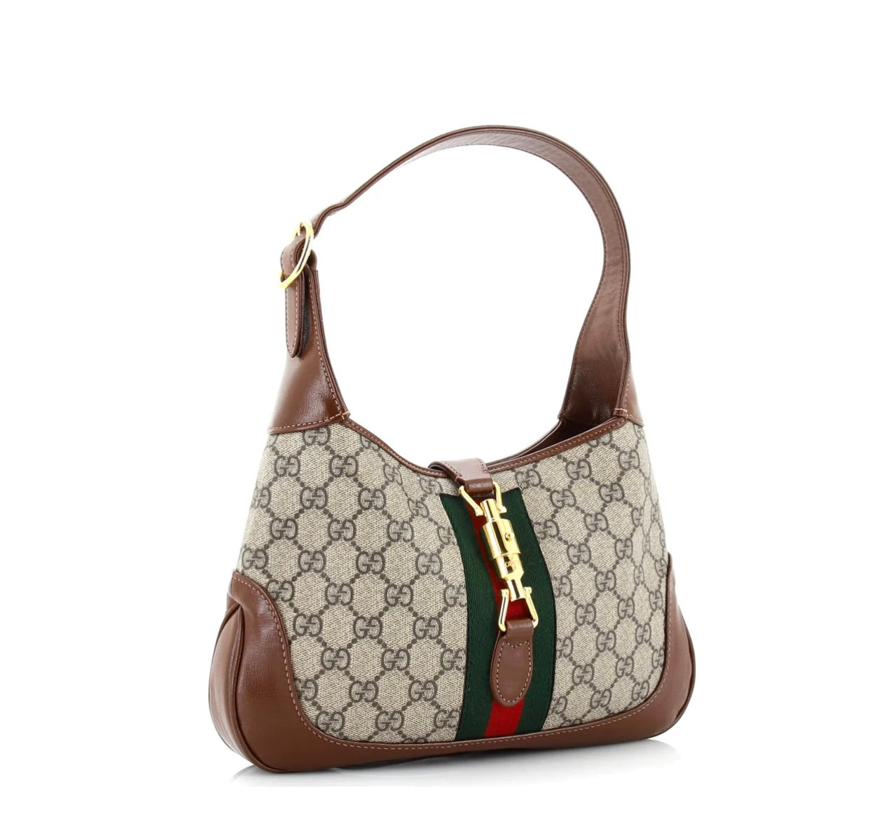 GUCCI - Bolso de mano Jackie 1961 Hobo GG de lona revestida, tamaño pequeño