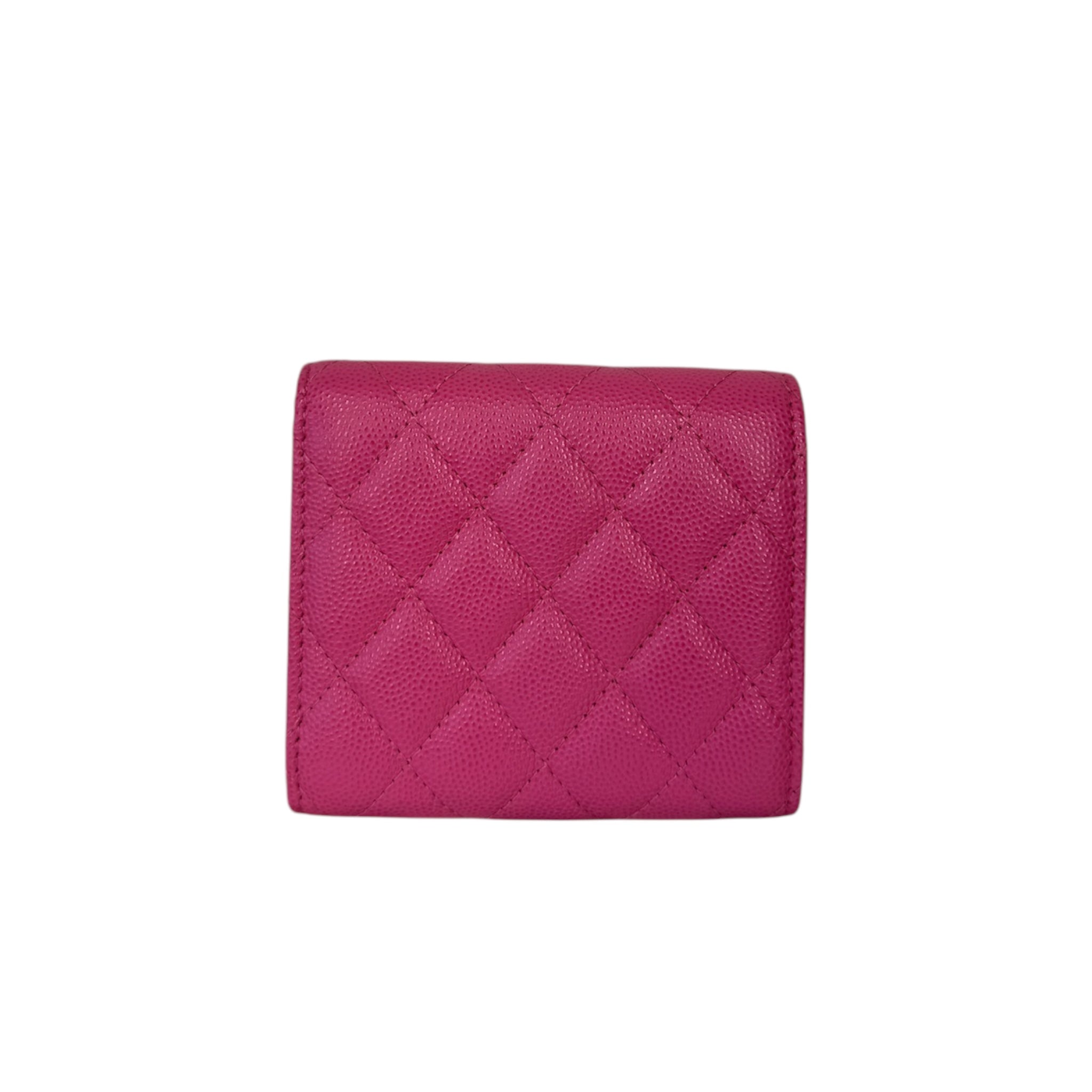Cartera corta CC Caviar Rosa de segunda mano