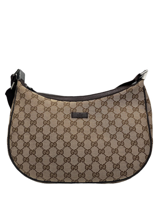 GUCCI - GG Beige Jacquard Shoulder Bag