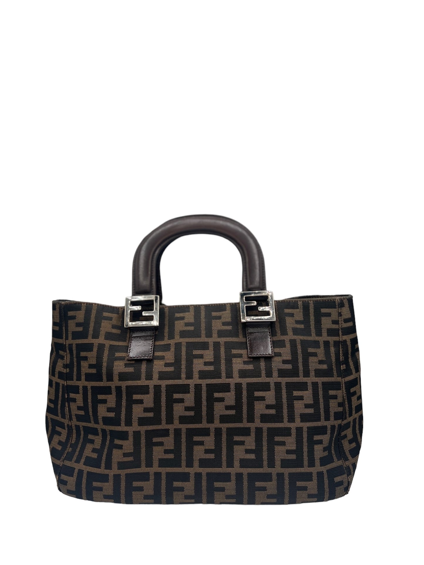 FENDI - Zucca Brown Jacquard Tote Bag