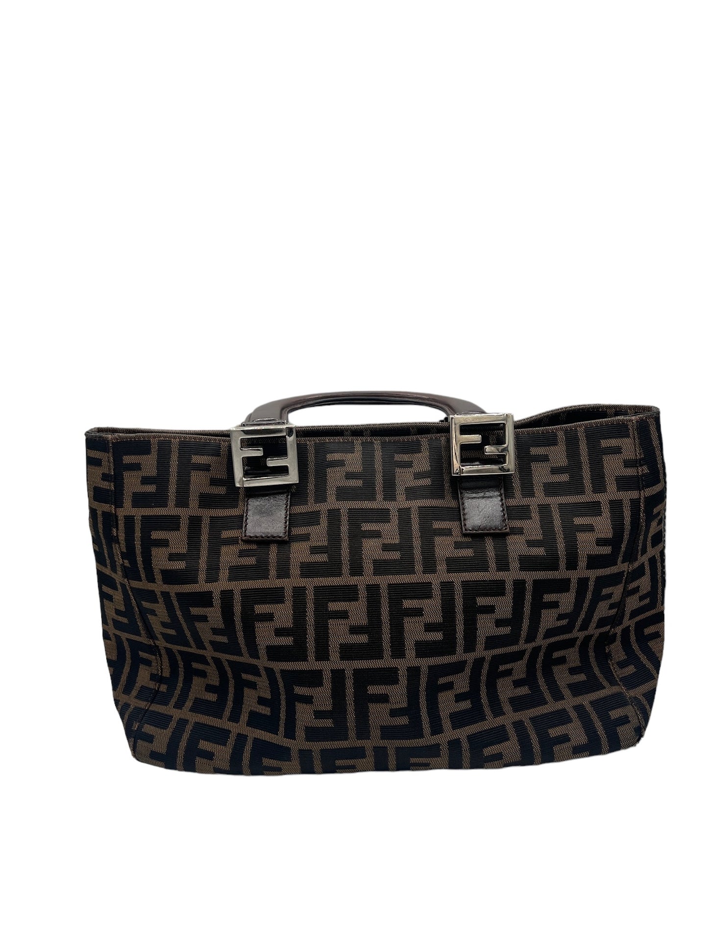 FENDI - Zucca Brown Jacquard Tote Bag