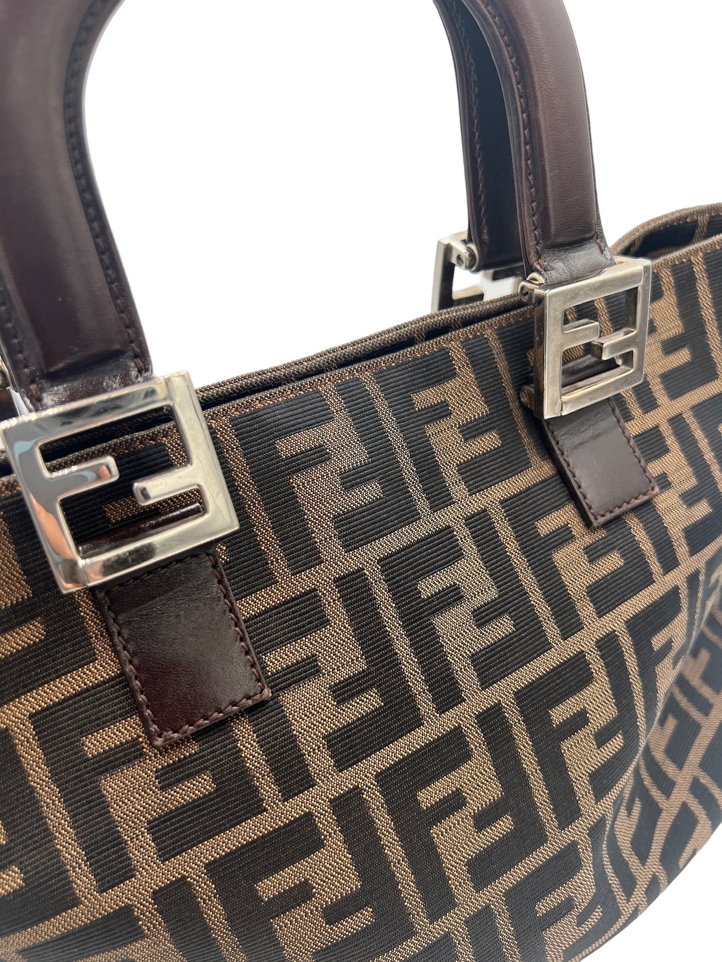 FENDI - Zucca Brown Jacquard Tote Bag