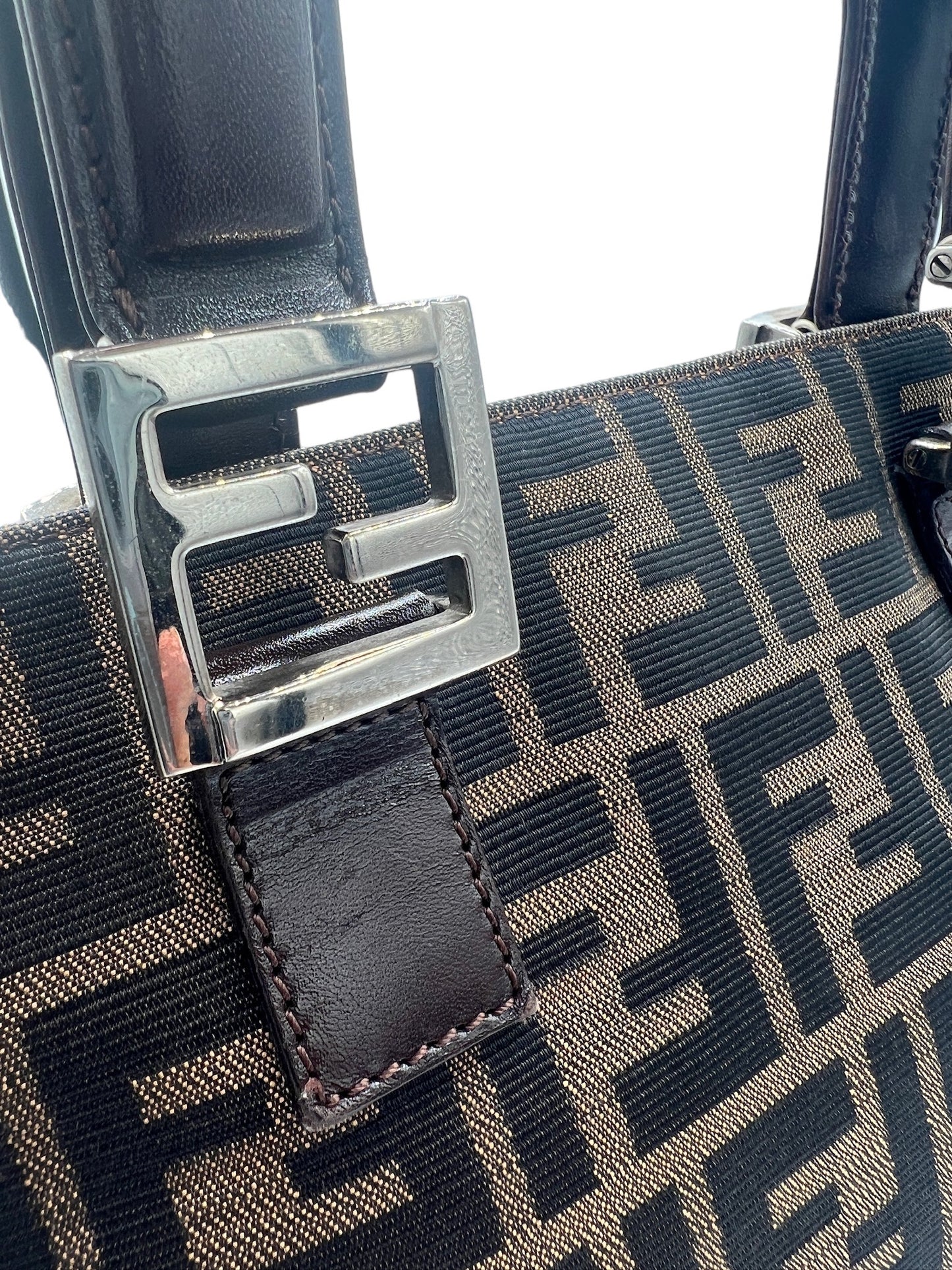 FENDI - Zucca Brown Jacquard Tote Bag