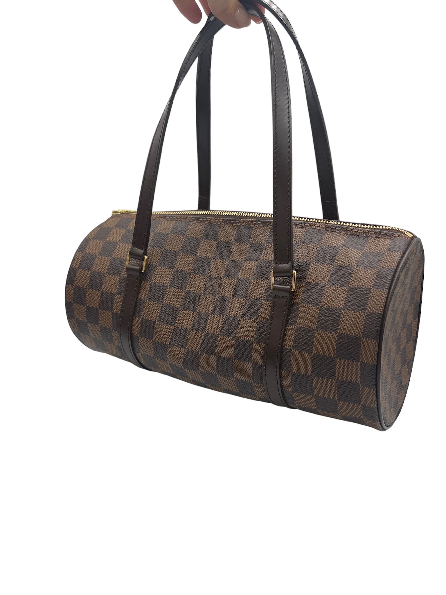 LOUIS VUITTON - Papillon 30 Ebene Damier Canvas Handbag