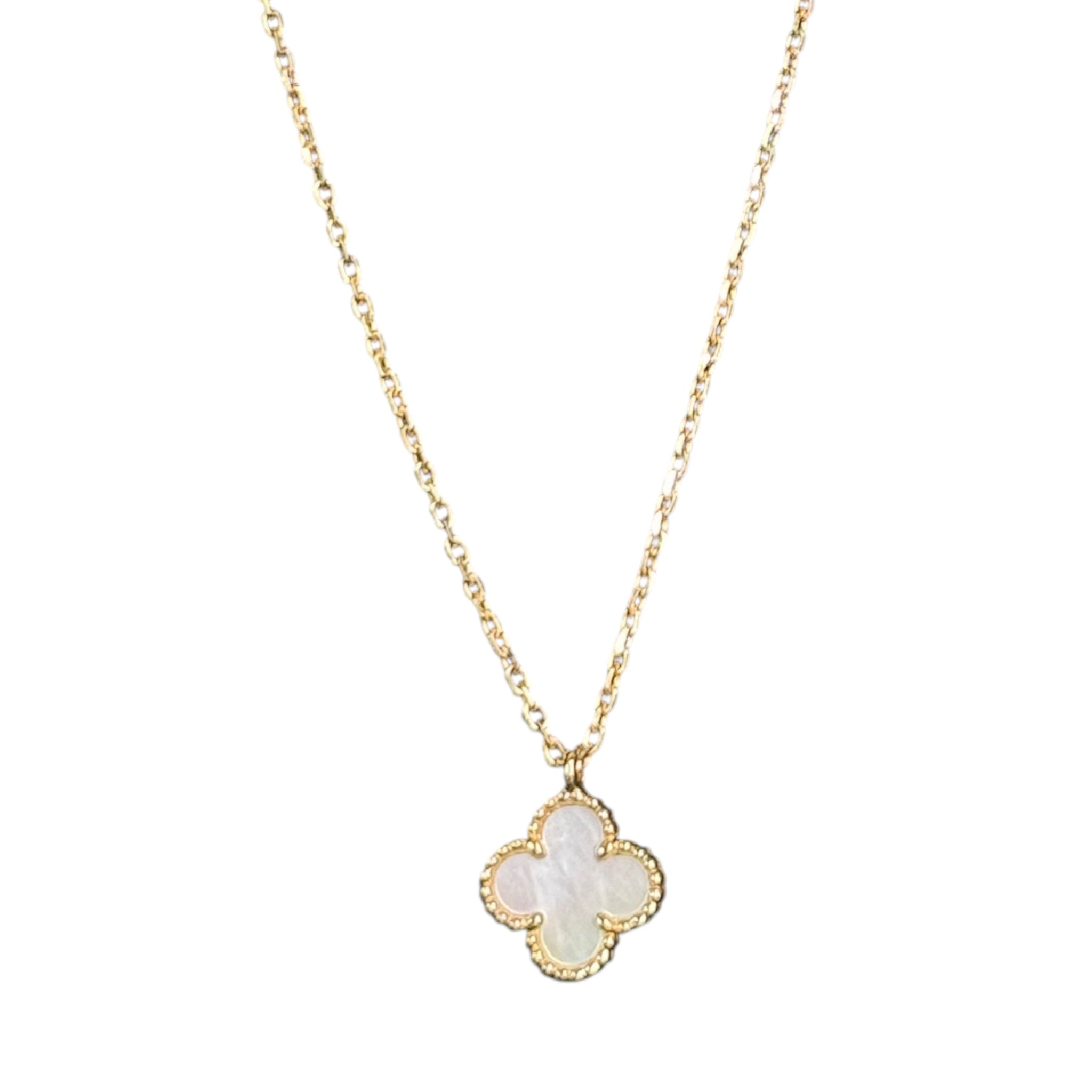 PRE-OWNED Sweet Alhambra Mother of Pearl Necklace