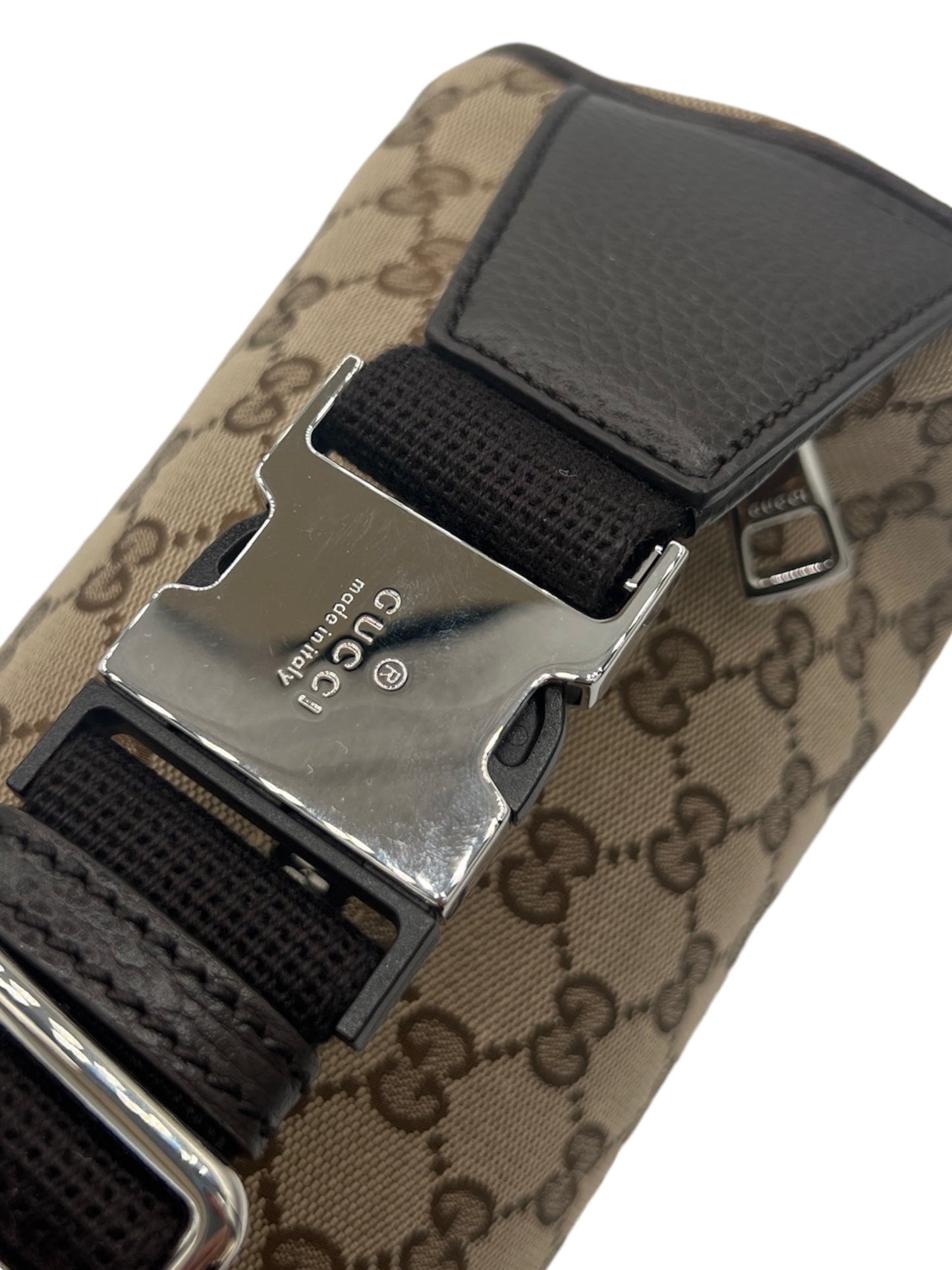 GUCCI - Waist Pouch GG Canvas Beige Belt Bag