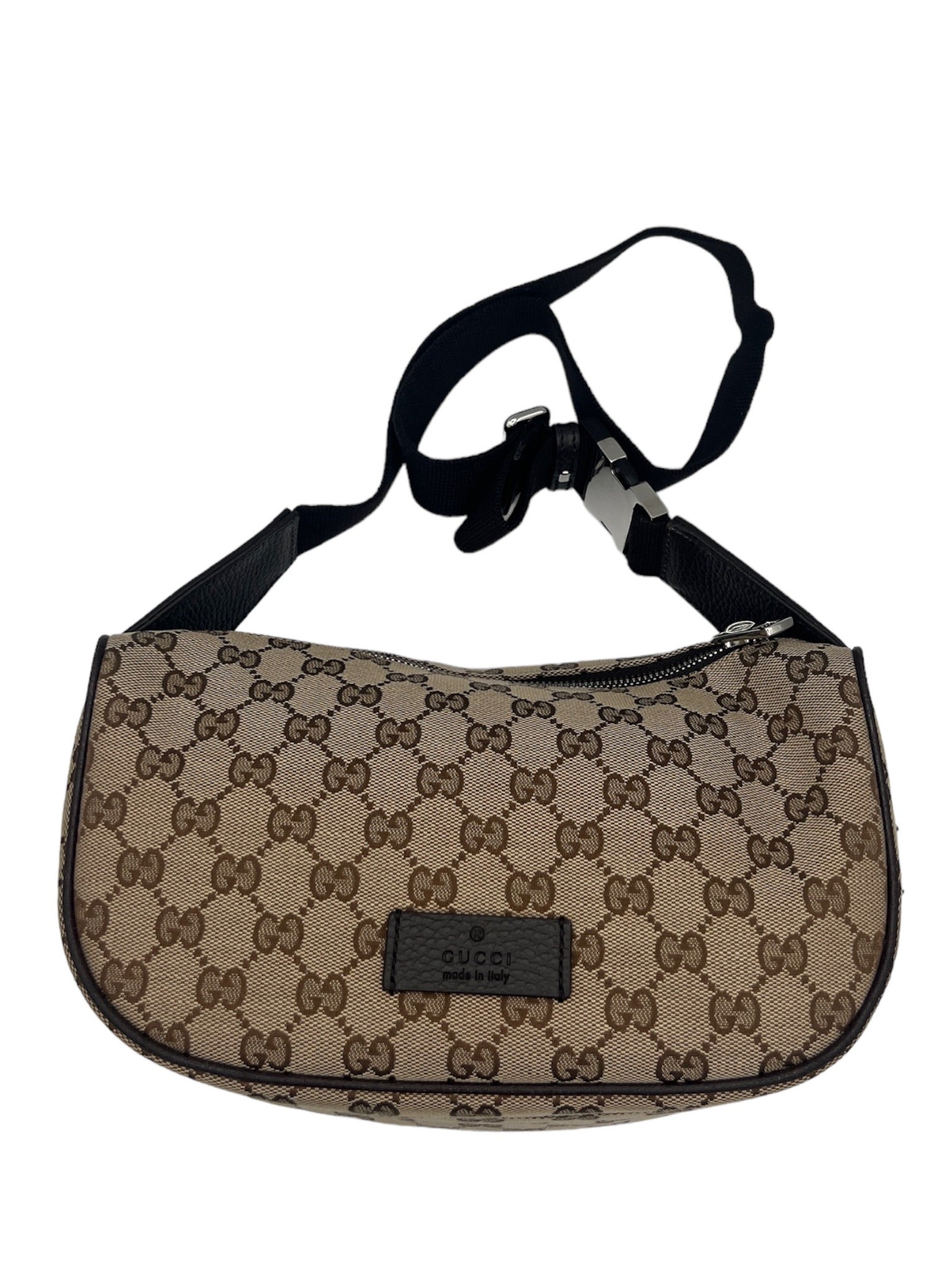 GUCCI - Riñonera de lona GG en color beige