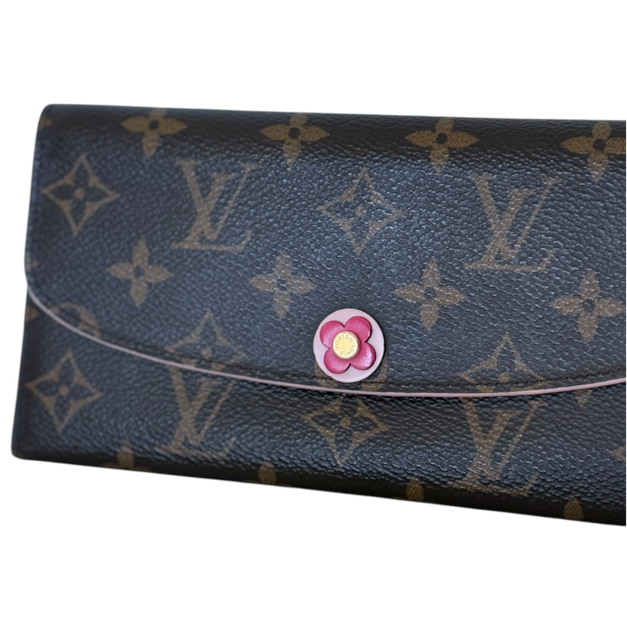 PRE-OWNED LV Emilie Flower Monogram Canvas Wallet