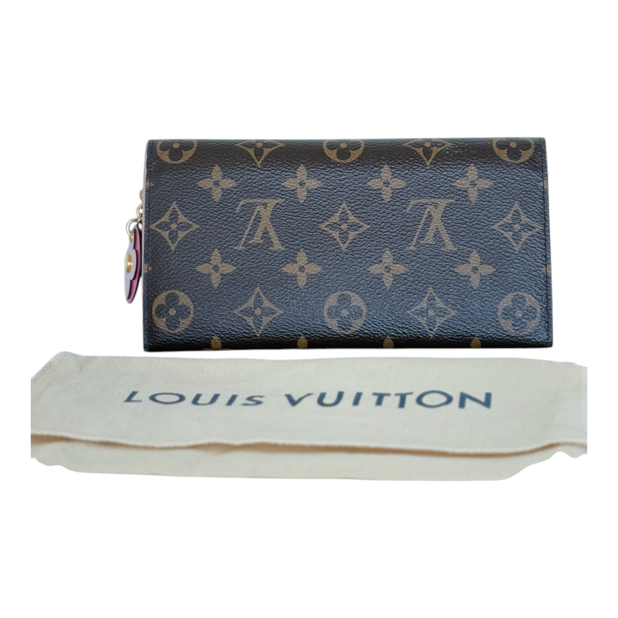PRE-OWNED LV Emilie Flower Monogram Canvas Wallet