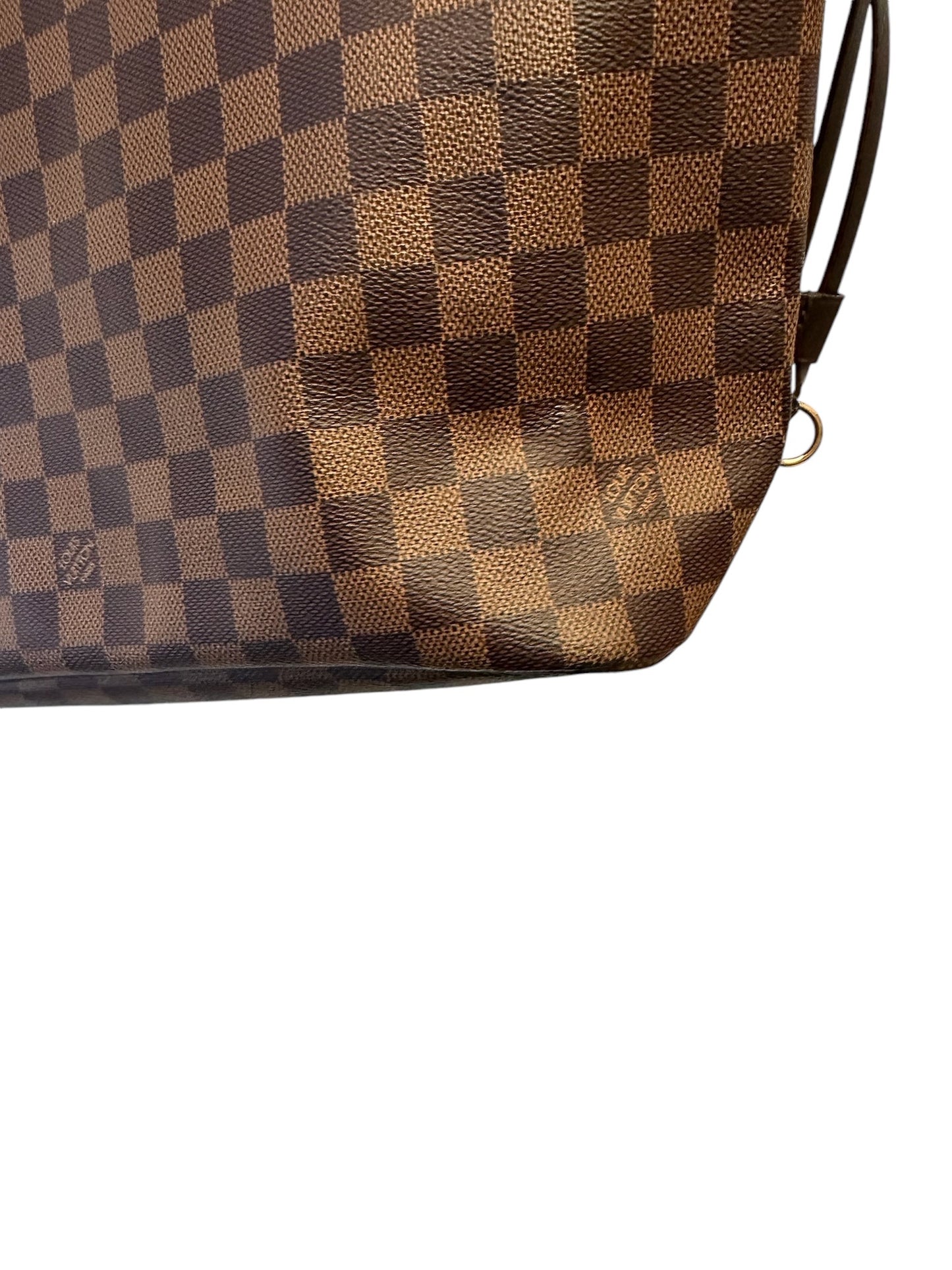 PRE-OWNED LV Neverfull MM Damier Ebene Canvas Shoulder Bag