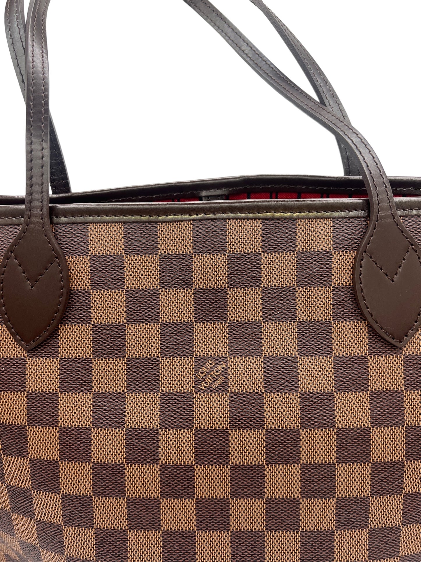 LOUIS VUITTON - Neverfull MM Ebene Damier Canvas Tote Bag