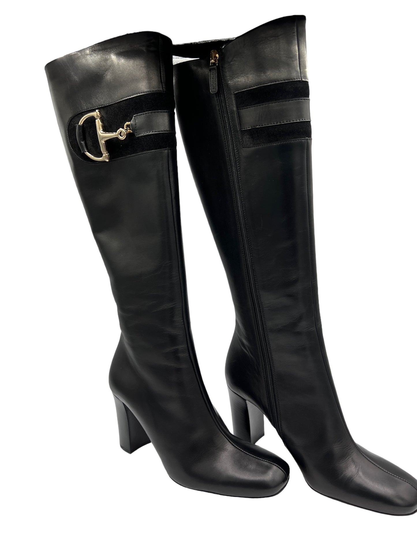 GUCCI - Black Leather Boots Size 37