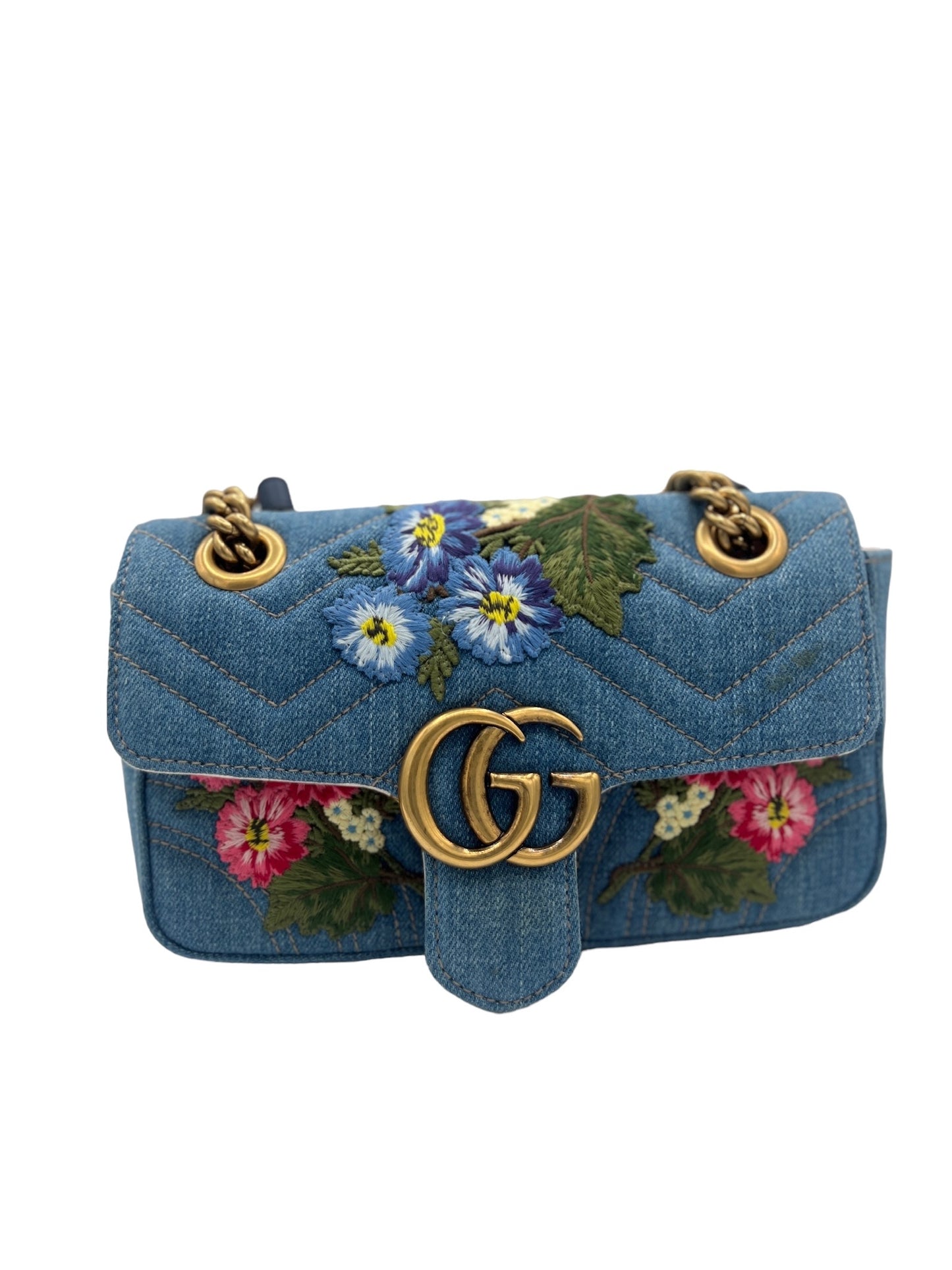 GUCCI - GG Marmont Multi Denim Shoulder Bag