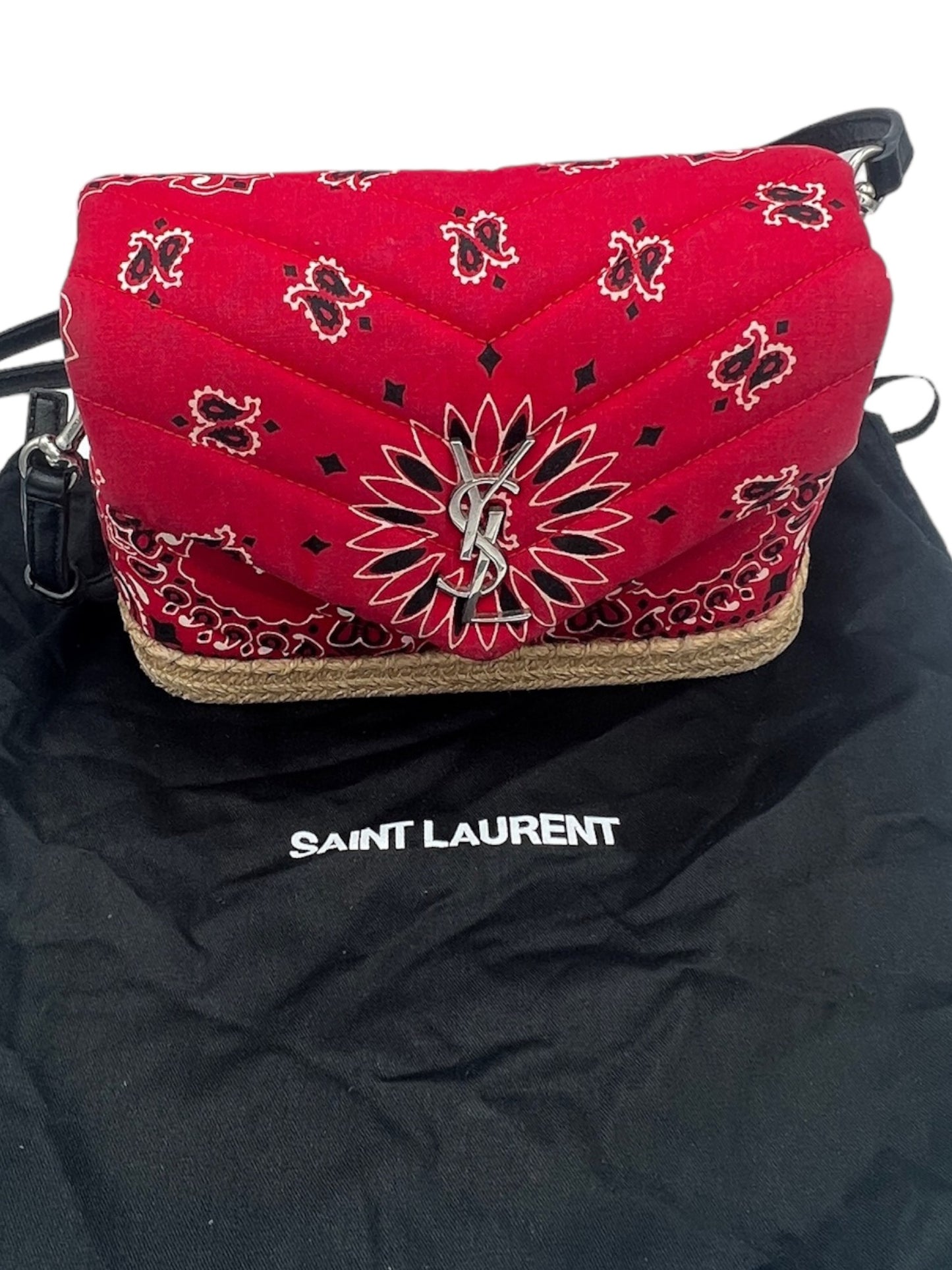 SAINT LAURENT - Bandana Quilted Monogram LouLou Crossbody Bag