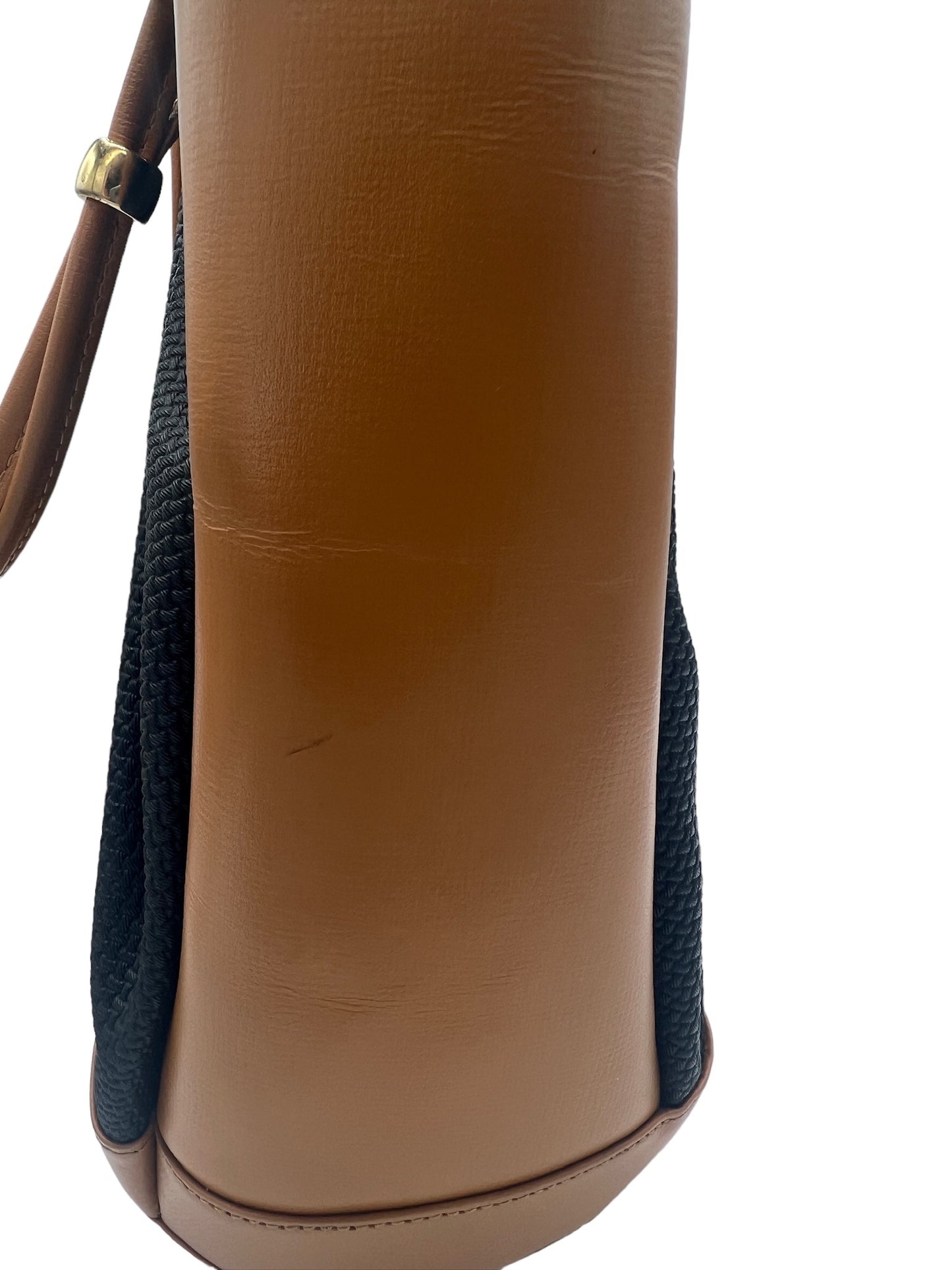 YVES SAINT LAURENT - Vintage Brown Leather Shoulder Bag