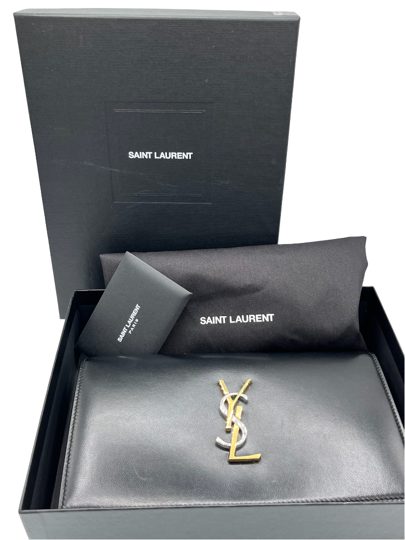 SAINT LAURENT - Black Tri Tones Cassandra Crossbody Bag