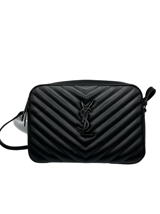 SAINT LAURENT - Lou Camera Bag Matelasse Chevron Leather with Pocket