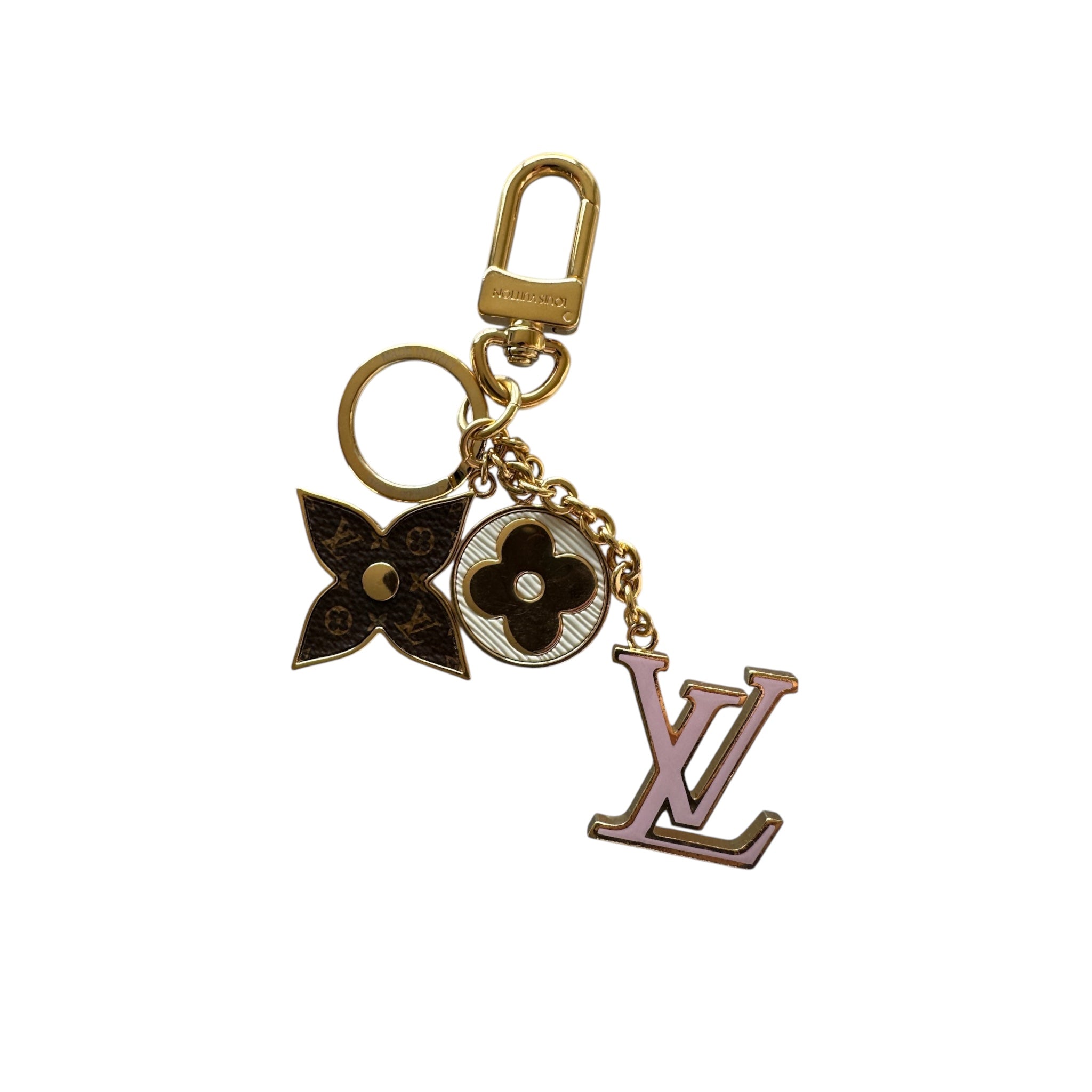 PRE-OWNED LV Monogram Flower Bag Charm