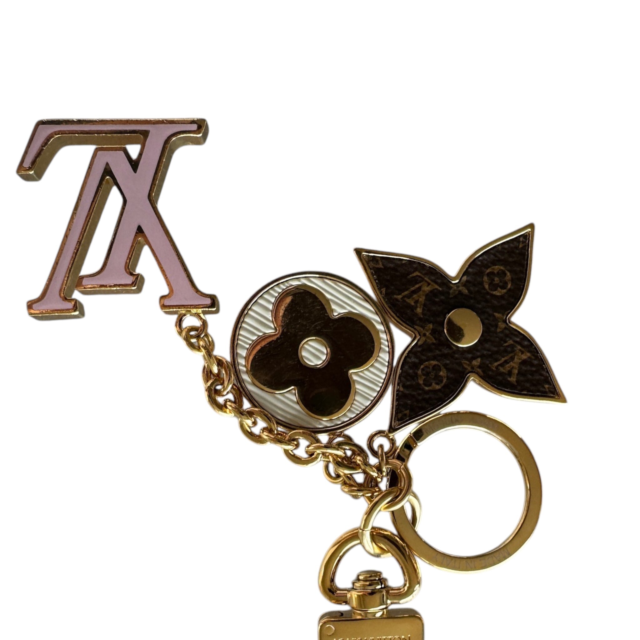 PRE-OWNED LV Monogram Flower Bag Charm